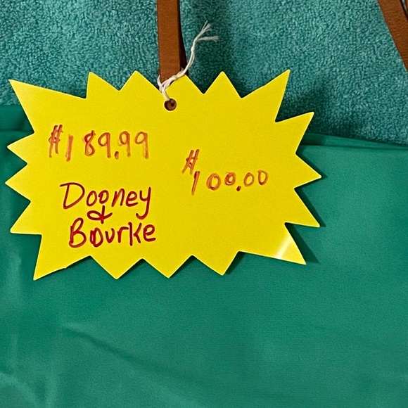 Dooney & Bourke  Aqua large Tote - Picture 2 of 10